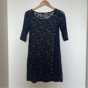 Floral lace shell dress